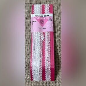 Vintage Lace Ribbon Trim Wash And Wear 2 Yards Crafts France Cottage Fairy Core